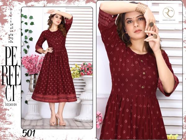 New Goldy-3 Rayon Printed Ethnic Kurti 